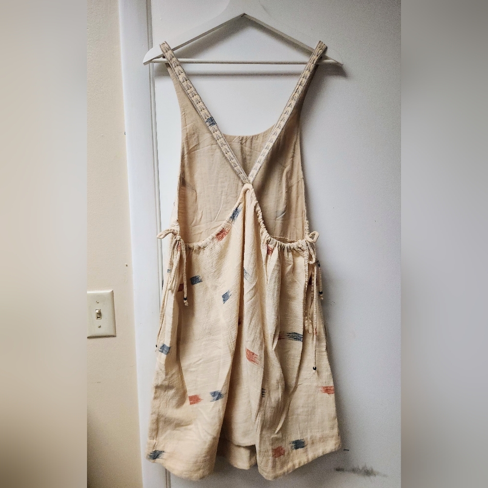 Free People Daydreamer Embroidered Boho Mini Dress With Pockets Size M - Picture 6 of 14